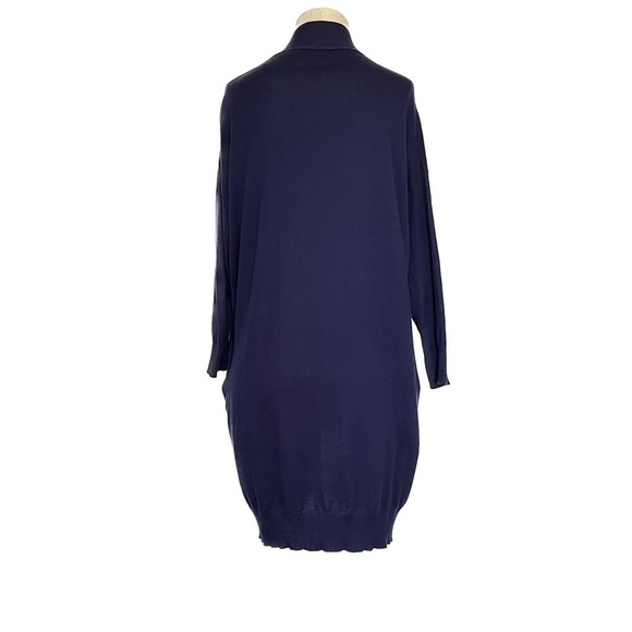 +Beryll Blue Cashmere Blend Open Front Cardigan with Pockets One Size - Picture 2 of 6